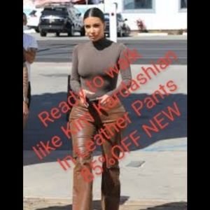 NEW 80% OFF 2 XL Lobi Lobi Genuine Leather Pants B